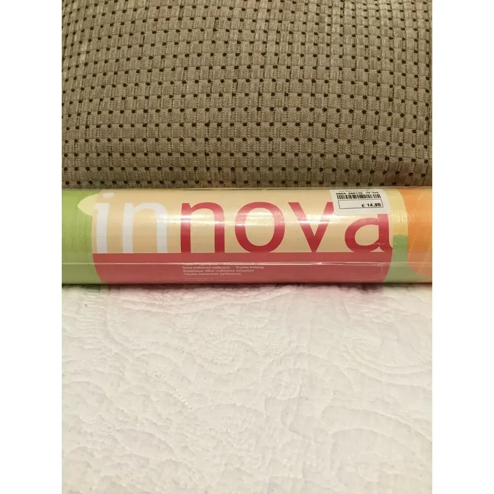 Vintage 70’s Green Orange Flower Power German Wallpaper 2 LARGE Rolls Available